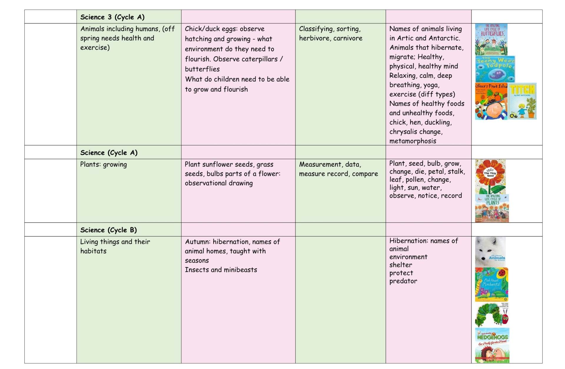 EYFS Yearly Overview 6